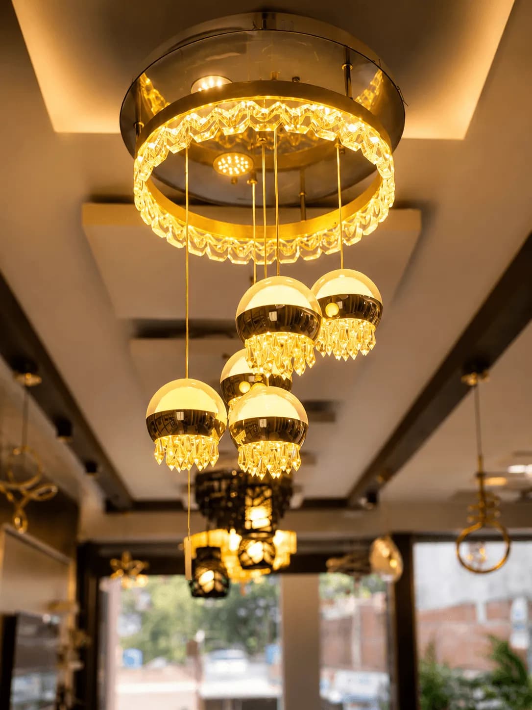 Decorative jhumars by Iqbal Interiors