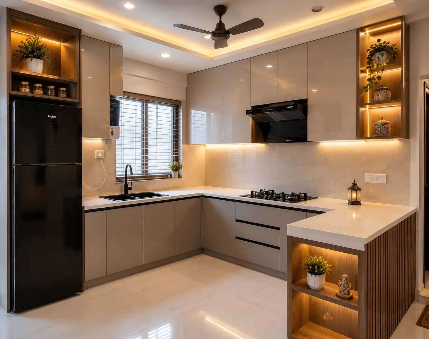 Modular kitchen by Iqbal Interiors