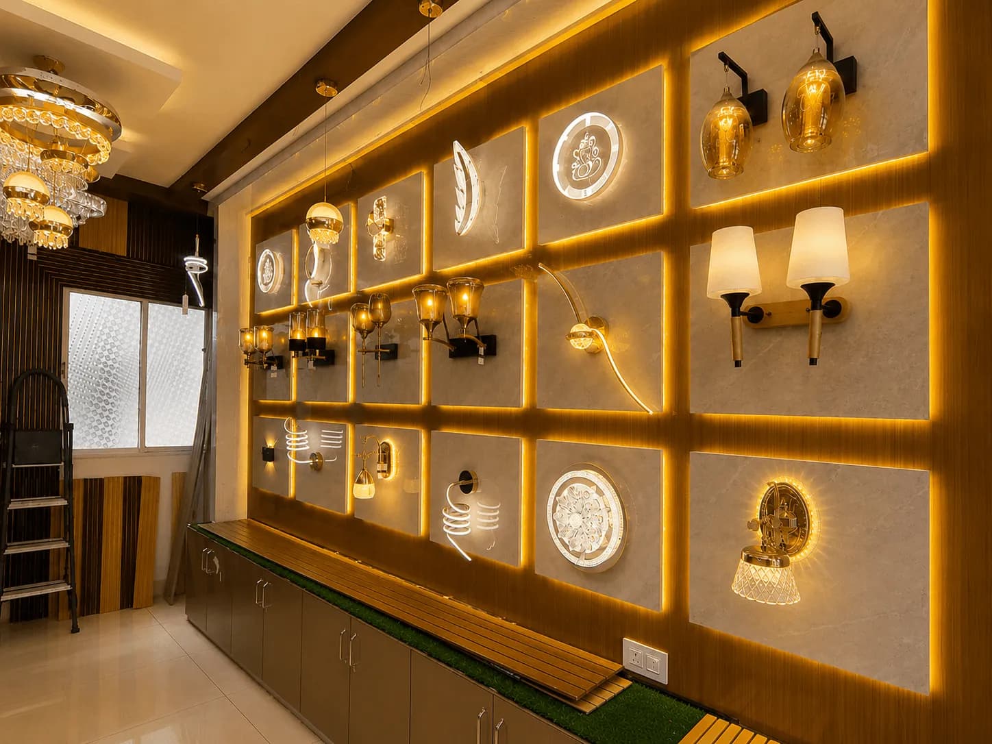 Decorative lighting by Iqbal Interiors